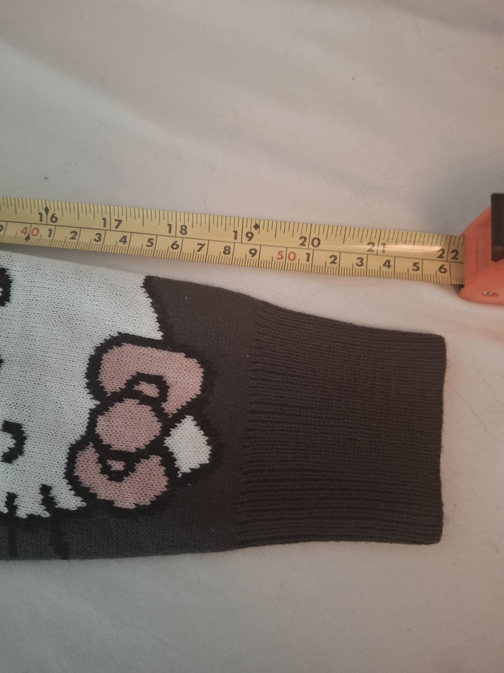NWT Hello Kitty Brown Sanrio Button-Up Cardigan. Kitty W. Pink Bows. Ladies XS. - Picture 6 of 12